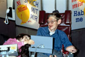 Image: Stephen Hawking, English theoretical physicist, 1990s